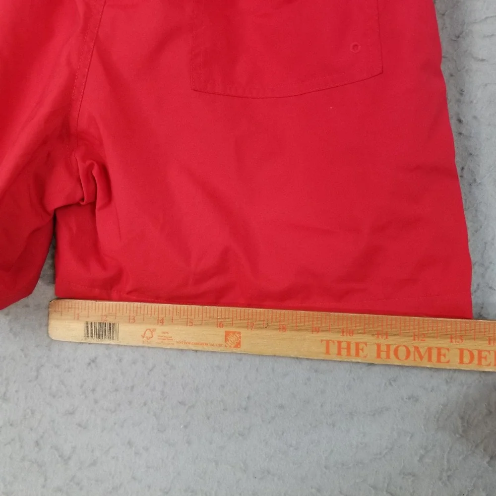 Nike Swim Shorts Mens M Red Trunk Athletic Woven Mesh Lined 5in Inseam AR2382
